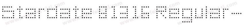 Stardate 81316 Regular字体转换